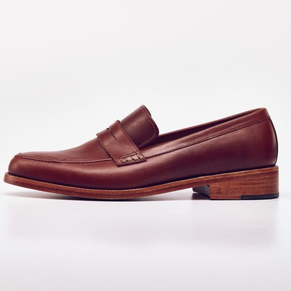 Nisolo Men’s Chamberlain Pennyloafers in Brandy Size 11